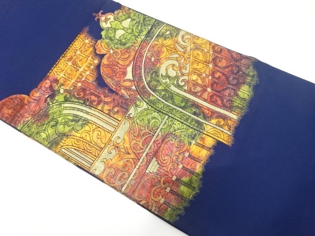 JAPANESE KIMONO / NAGOYA OBI / WOVEN SARASA 